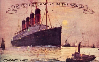 Cunard Line - Världens snabbaste ångfartyg, c1910-talet.