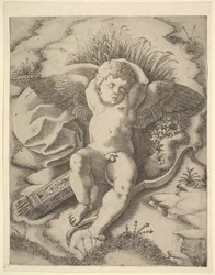 Cupid sover, 1500-talet.