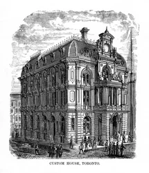 Custom House, Toronto, Ontario, Kanada, 1800-talet