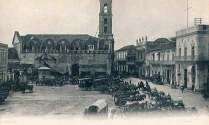Custom House and Square, Havanna, Kuba, c1900