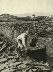 Cutting Turves, c1948.