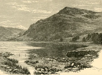 Cwm Buchan Lake och Craig-Y-Saith, 1898.
