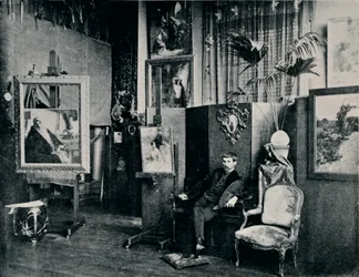 Dagnan i sin ateljé, c1897