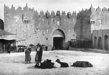 Damaskusporten, Jerusalem, Israel, 1926