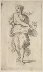 Dansande figur.