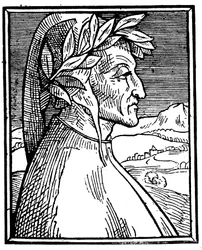 Dante Alighieri 1265-1321, italiensk poet, 1521