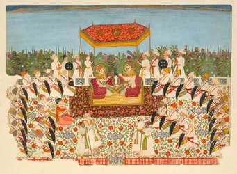 Court Mirza Maharai Lakhpatiji, 1750.