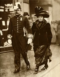 David Lloyd George och hans fru Margaret, 1910, 1935.
