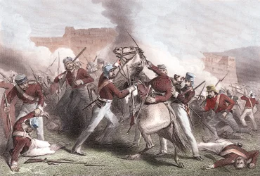 Brigadier Adrian Hopes död, indiskt myteri, 15 april 1858
