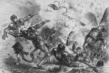James II:s död. av Skottland, c1880
