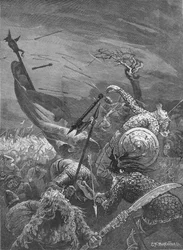 Kung Harolds död i slaget vid Hastings, 1066 1905
