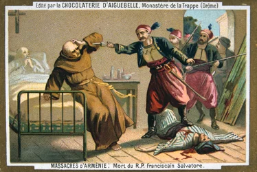 Död av pastor Salvatore, en franciskanermunk, 1895
