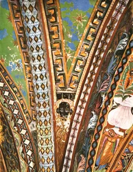 Dekoration i basilikan Saint Francis, Assisi, Italien, 1928.