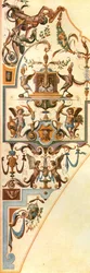 Dekoration i Nymphenburgpalatset, München, Tyskland, 1928.