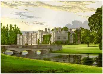 Deene Park, Northamptonshire, hem för grevinnan av Cardigan, c1880