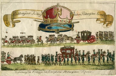 Avbildning av Royal Bohemian Crown: Presentation av Royal Bohemian Crowns inträde, 1743.