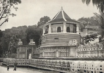 Templet för Buddhas heliga tand i Kandy, 1926.