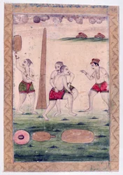 Desakha Ragini, Ragamala Album, School of Rajasthan, 1800-talet