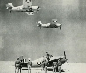 Desert Squadron - flygplan från Fleet Air Arm under andra världskriget, c1943.