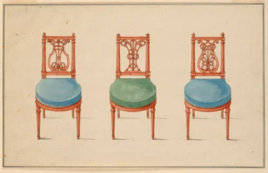 Design för tre stolar