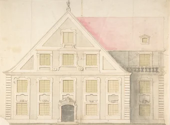 Design för en husfasad, 1700-tal.