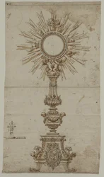 Design för en Monstrans, 1600-tal.