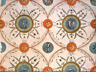Design för en takmålning, Italien, 1928.