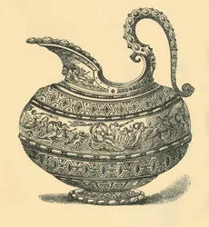 Design för en kanna, 1881.