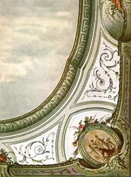 Design för takdekoration, Italien, 1928.
