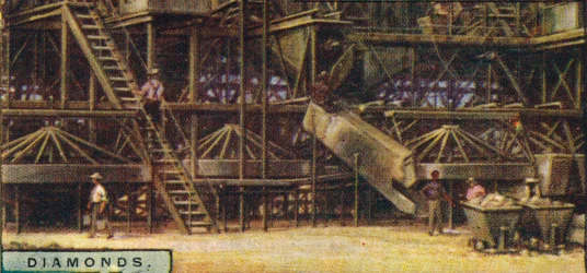 Diamanter. Tvättverk, Kimberley, 1928