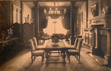 Matsal på den kubanska ambassaden i Bryssel, Belgien, 1927.