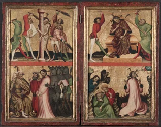 Diptyk med Kristi lidande, ca. 1400.