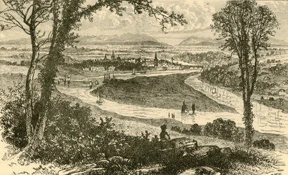 Avlägsen utsikt över Perth, 1898.
