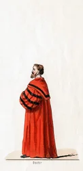 Doctor Butts, kostymdesign för Shakespeares pjäs, Henry VIII, 1800-talet
