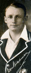 Donald George Don Bradman, australiensisk cricketspelare, 1935