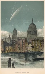 Donatis komet från 1858 sett över St Paul