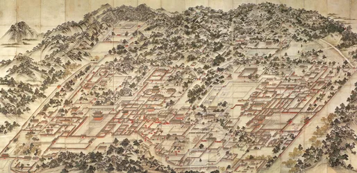 Donggwoldo-målning av östra palats, c.1830.