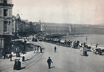 Douglas - Allmän utsikt över strandpromenaden, 1895