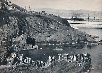 Douglas - Badplatsen i Port Skillion, 1895