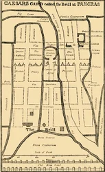 Dr. Stukeleys plan för lägret vid St. Pancras, c1750, c1876.
