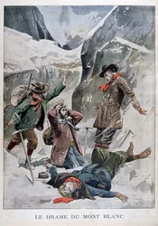 Drama på Mont Blanc, Alperna, 1902