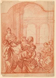 Ritning, figurstudie