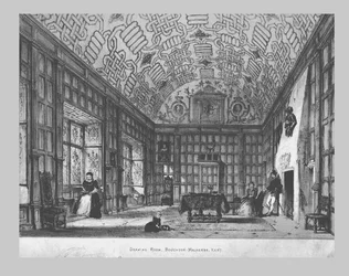 Drawing Room, Boughton-Malherbe, Kent., mitten av 1800-talet