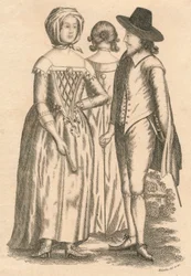 Klänning Reign of Charles I, and Interregnum, 1810
