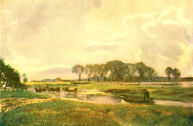 Driving The Cows, Hampshire, 1892, c1902.