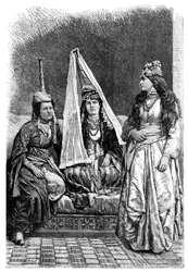 Druzisk prinsessa och fru av Libanon, 1895