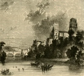 Durham Cathedral från sydväst, 1898.