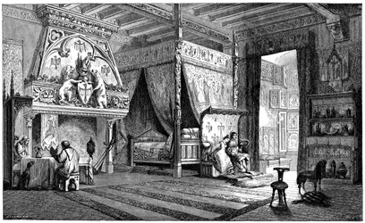 Bostadsrum för en seigneur från 1300-talet, 1870