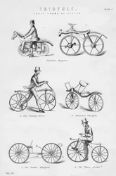 Tidiga former av cykler, 1800- eller 1900-talet