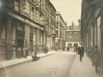 Östra änden av Jewin Street, London, c1920